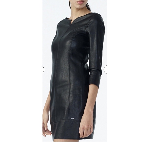 A/X Armani Exchange Dresses & Skirts - ❤️Host Pick❤️ A/X Armani Exchange Dress size10 Black Faux Leather